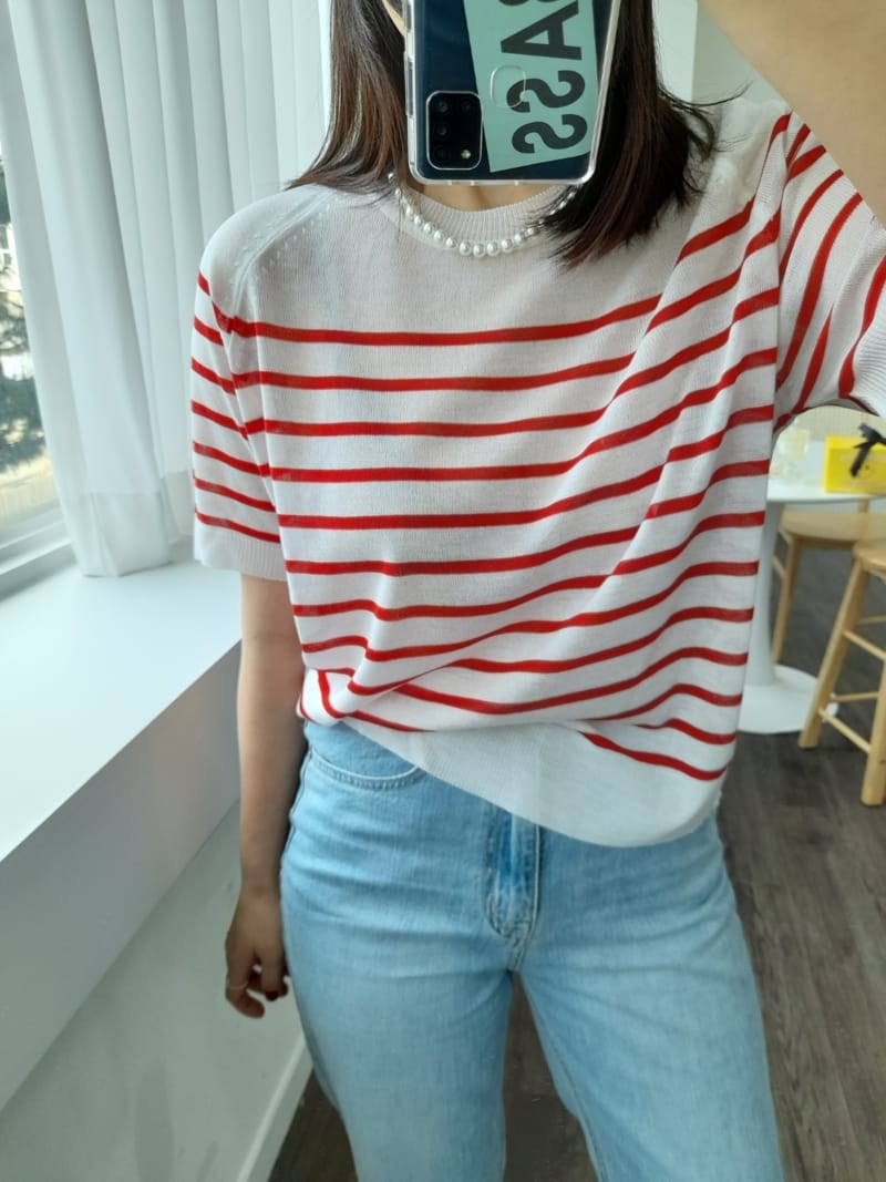 BLEND - Korean Children Fashion - #Kfashion4kids - Saint Stripes Knit Tee - 3