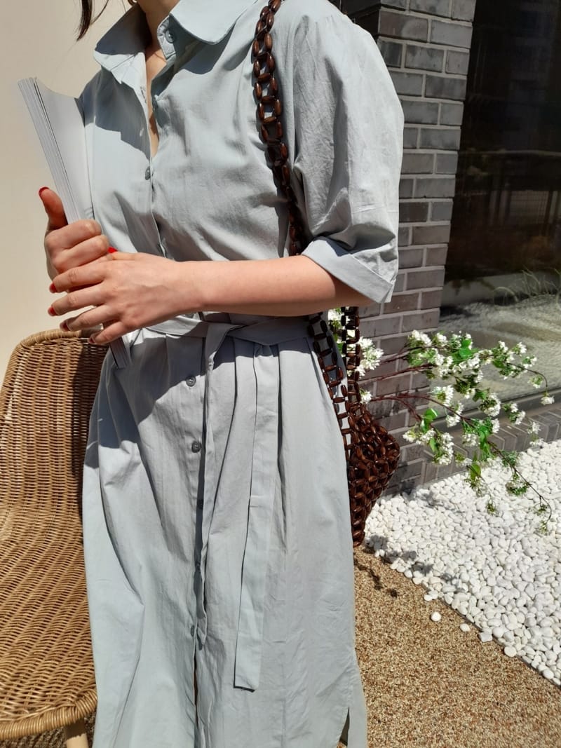 BLEND - Korean Children Fashion - #Kfashion4kids - Beach Shirt Long One-piece - 5