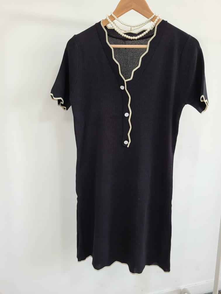 BLEND - Korean Children Fashion - #Kfashion4kids - Wave Knit One-piece - 2