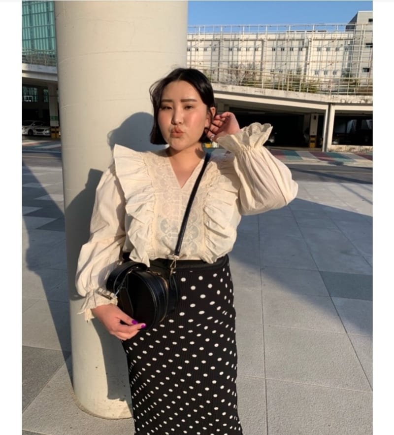 BLEND - Korean Children Fashion - #Kfashion4kids - Dot Pleated Long Skirt - 4