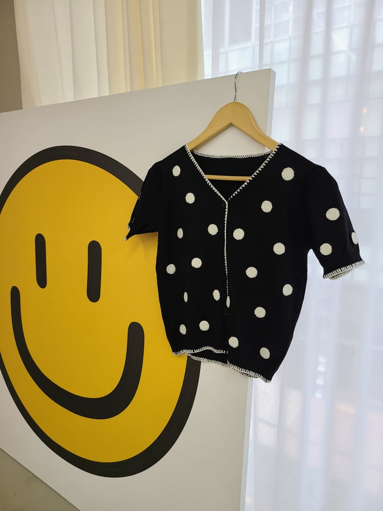 BLEND - Korean Children Fashion - #Kfashion4kids - Dot Cardigan - 3