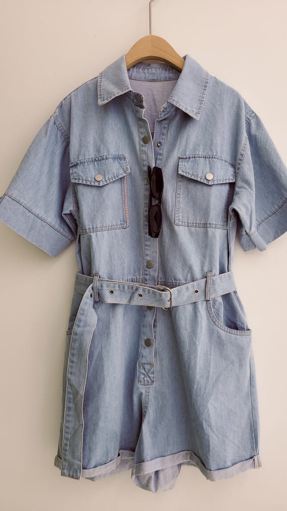 BLEND - Korean Children Fashion - #Kfashion4kids - Denim Jumpsuit - 5