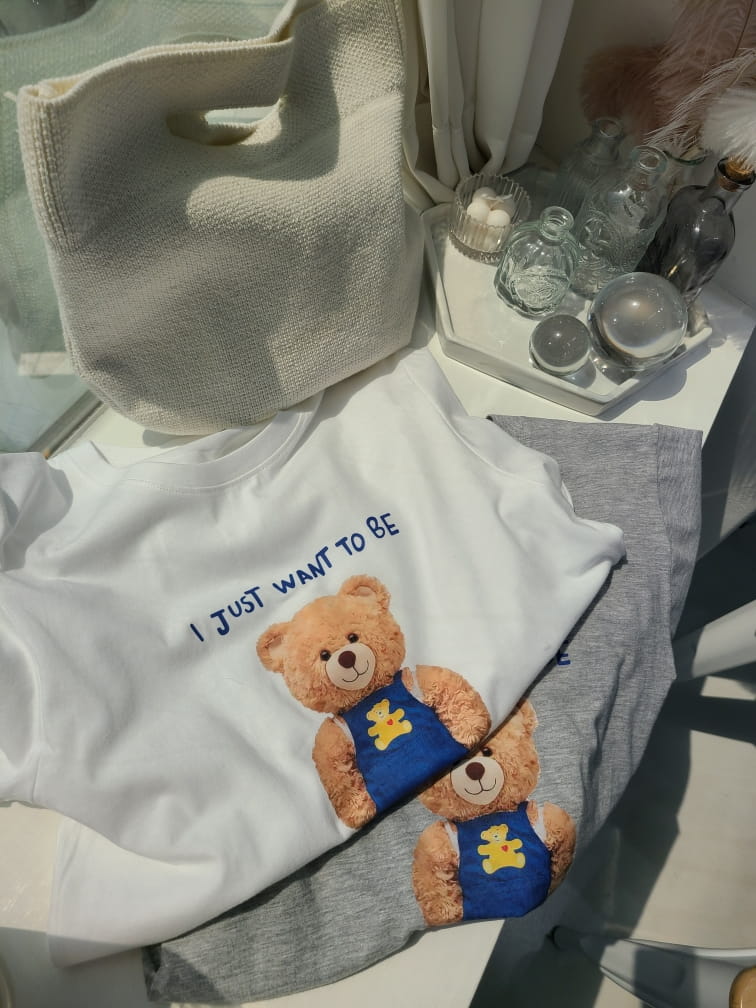 BLEND - Korean Children Fashion - #Kfashion4kids - Teddy Bear Tee