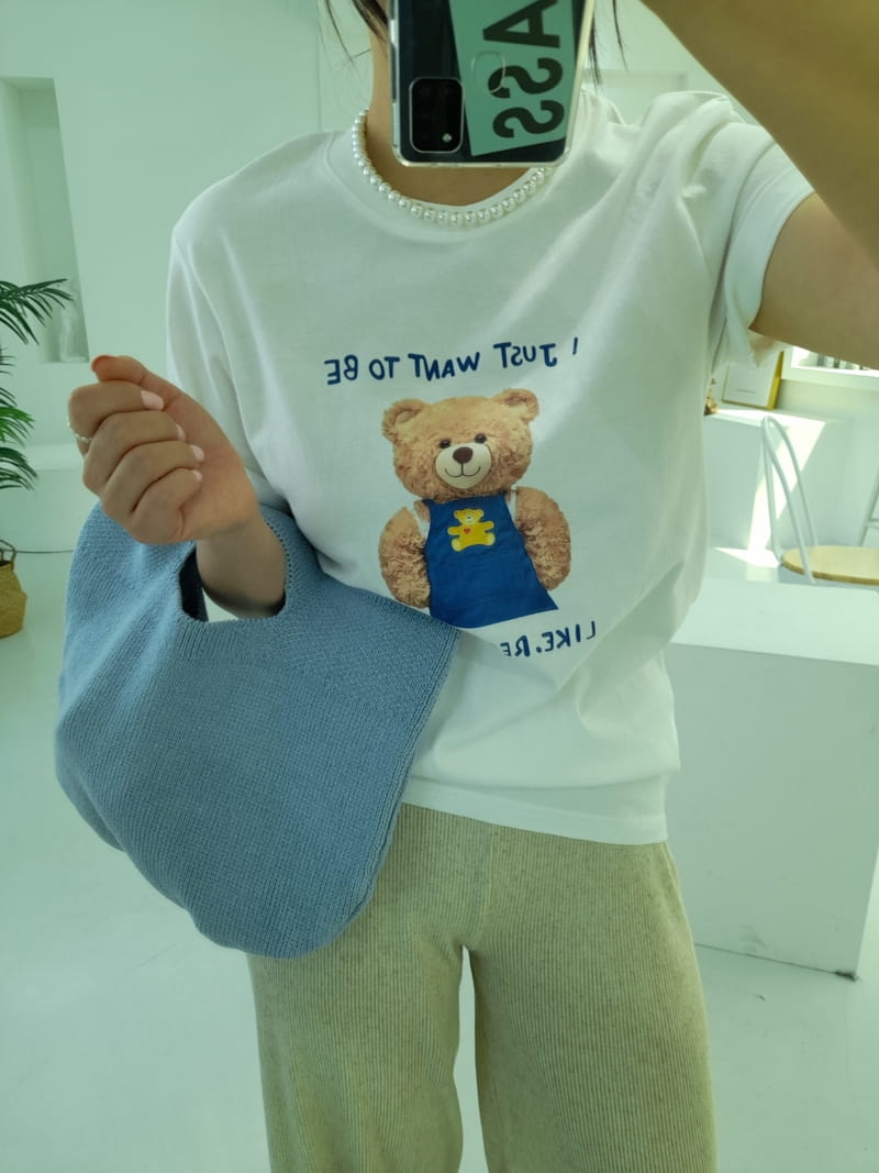 BLEND - Korean Children Fashion - #Kfashion4kids - Teddy Bear Tee - 5