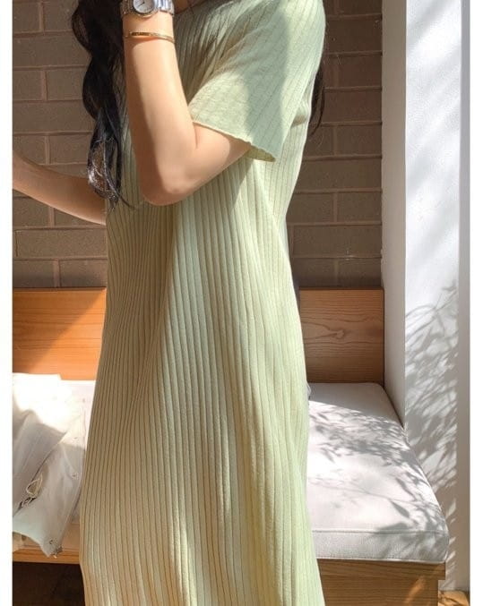 BLEND - Korean Children Fashion - #Kfashion4kids - Rib Linen One-piece - 3