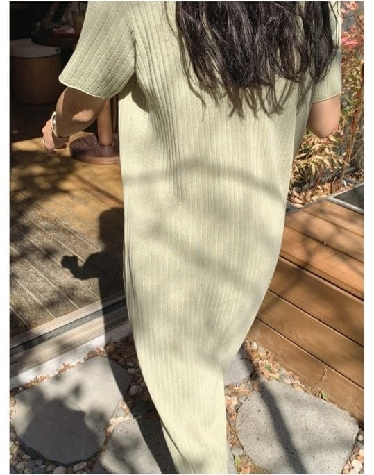 BLEND - Korean Children Fashion - #Kfashion4kids - Rib Linen One-piece - 4