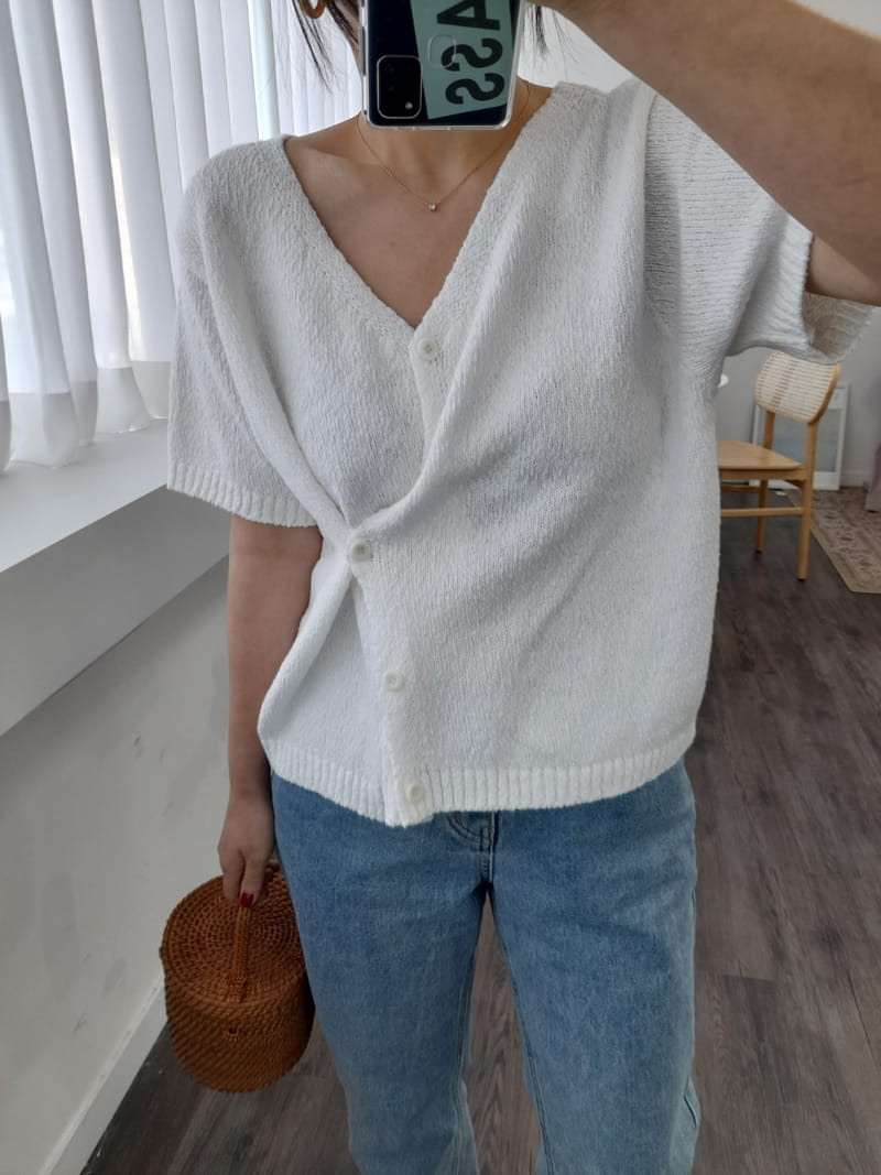 BLEND - Korean Children Fashion - #Kfashion4kids - Plain Knit Cardigan - 4