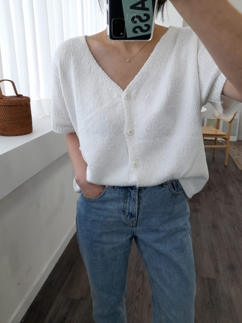 BLEND - Korean Children Fashion - #Kfashion4kids - Plain Knit Cardigan - 5