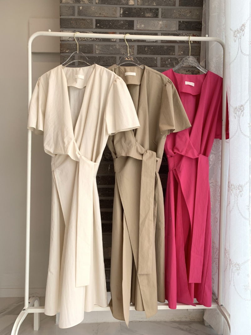 BLOOM - Korean Women Fashion - #Kfashion - Shirts Wrap One-piece