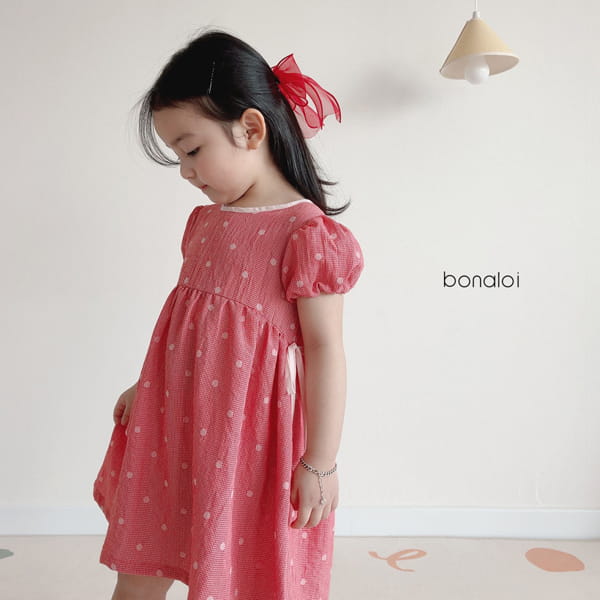 BONALOI - Korean Children Fashion - #Kfashion4kids - Nest Ribbon One-piece