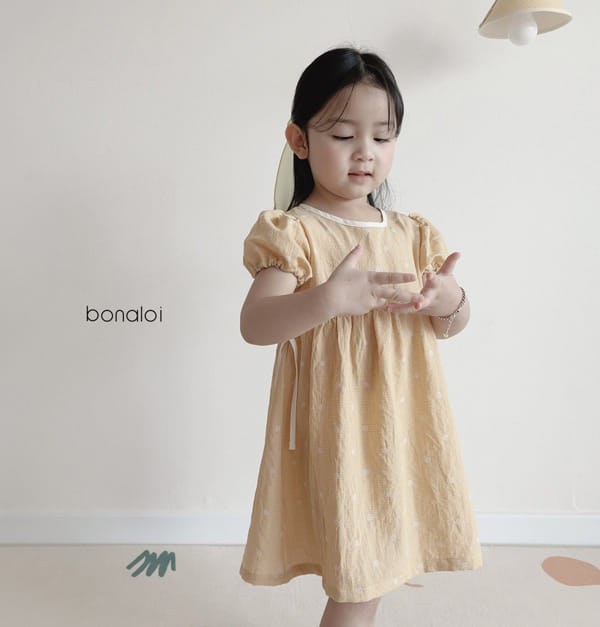 BONALOI - Korean Children Fashion - #Kfashion4kids - Nest Ribbon One-piece - 10