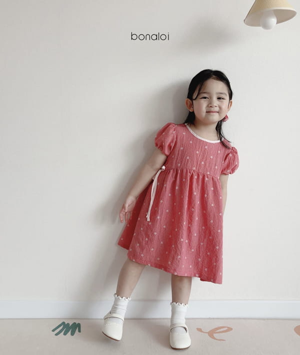 BONALOI - Korean Children Fashion - #Kfashion4kids - Nest Ribbon One-piece - 11