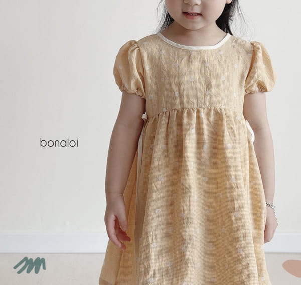 BONALOI - Korean Children Fashion - #Kfashion4kids - Nest Ribbon One-piece - 6