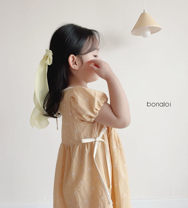 BONALOI - Korean Children Fashion - #Kfashion4kids - Nest Ribbon One-piece - 7