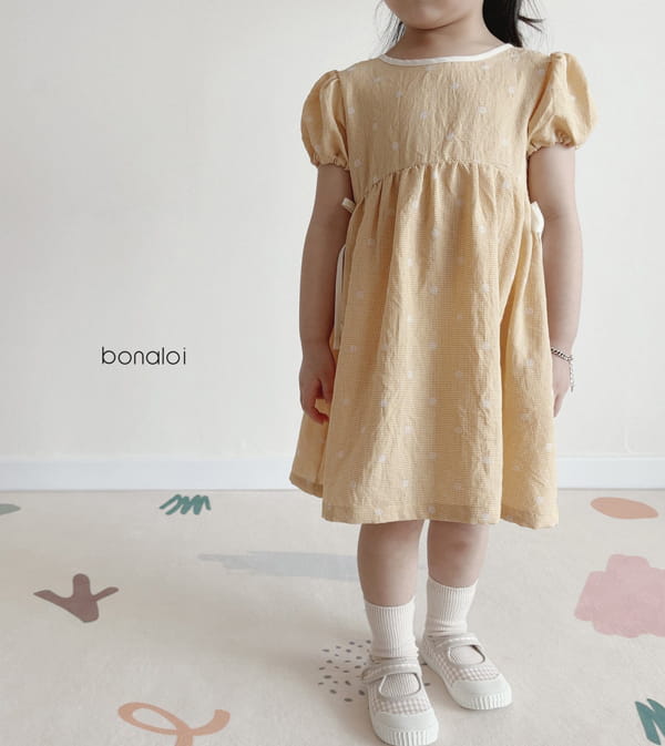 BONALOI - Korean Children Fashion - #Kfashion4kids - Nest Ribbon One-piece - 8