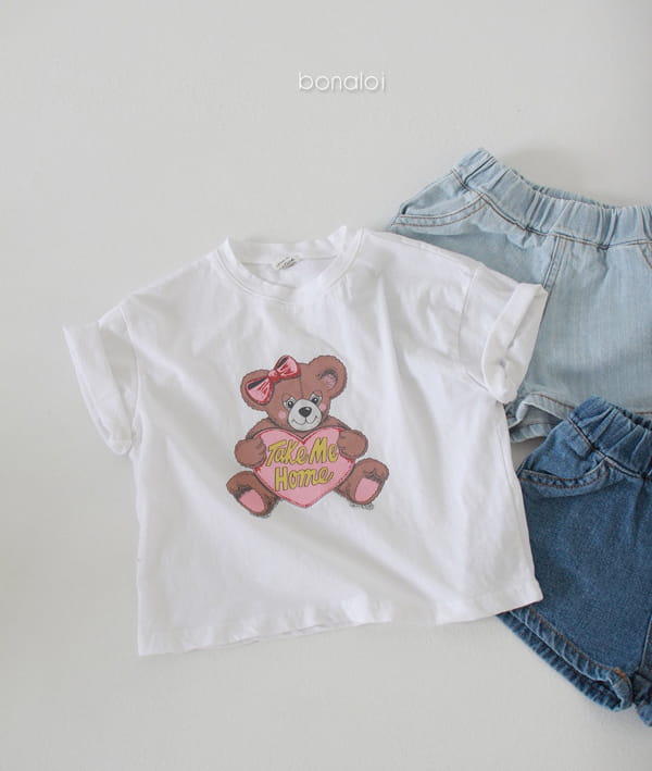 BONALOI - Korean Children Fashion - #Kfashion4kids - Denim Shorts - 3