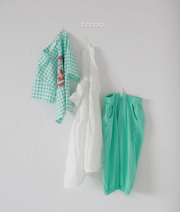 BONALOI - Korean Children Fashion - #Kfashion4kids - Small Check Tee - 8