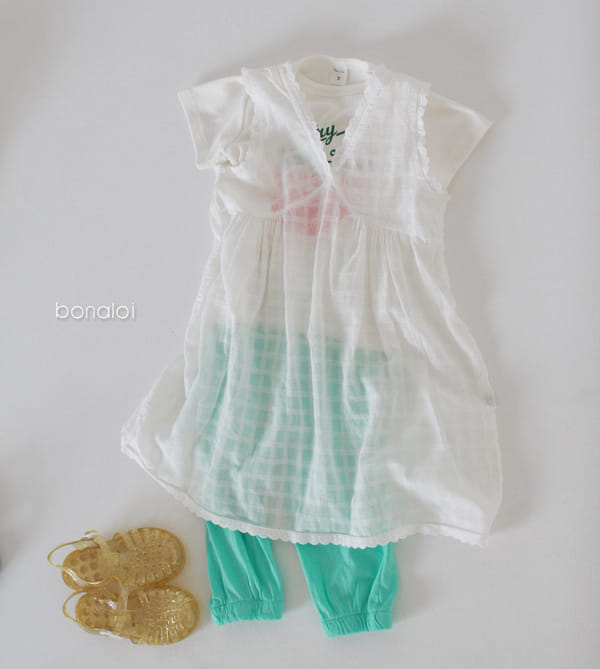 BONALOI - Korean Children Fashion - #Kfashion4kids - Sear Layered One-piece - 6