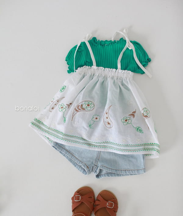 BONALOI - Korean Children Fashion - #Kfashion4kids - Adel Embroidery Skirt - 5