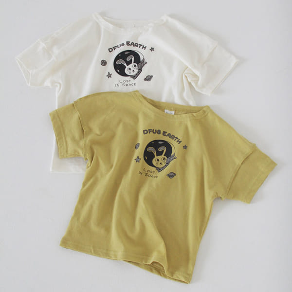 BONALOI - Korean Children Fashion - #Kfashion4kids - Space Rabbit Tee
