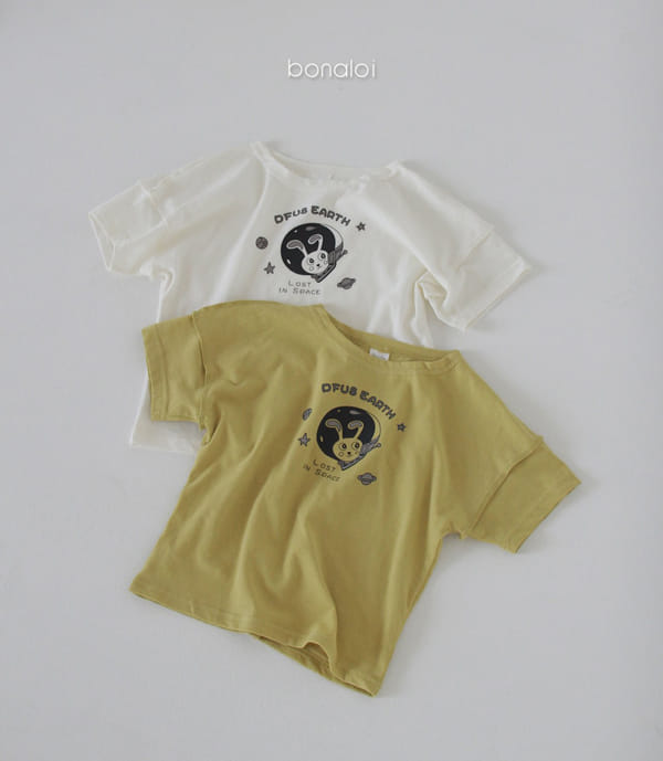 BONALOI - Korean Children Fashion - #Kfashion4kids - Space Rabbit Tee - 3