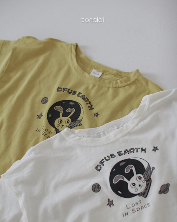 BONALOI - Korean Children Fashion - #Kfashion4kids - Space Rabbit Tee - 4