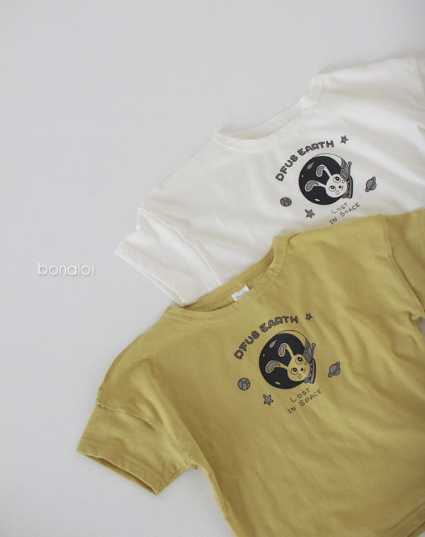 BONALOI - Korean Children Fashion - #Kfashion4kids - Space Rabbit Tee - 5