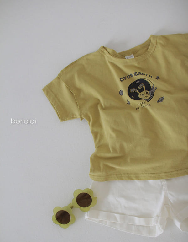 BONALOI - Korean Children Fashion - #Kfashion4kids - Space Rabbit Tee - 7