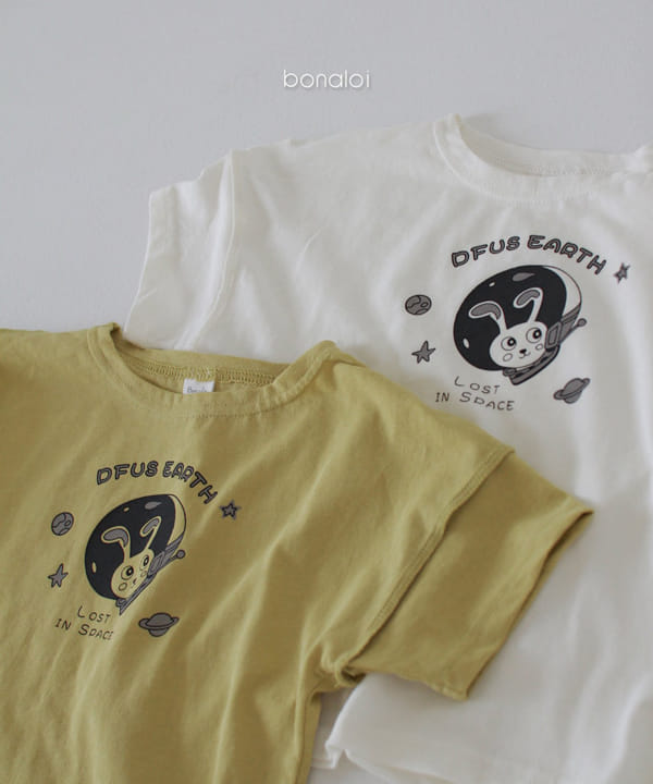 BONALOI - Korean Children Fashion - #Kfashion4kids - Space Rabbit Tee - 8
