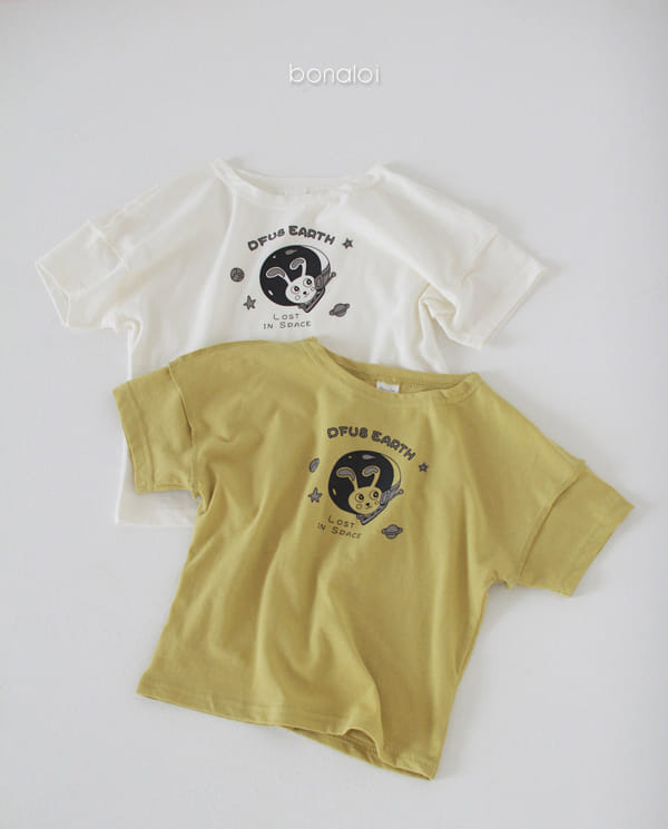 BONALOI - Korean Children Fashion - #Kfashion4kids - Space Rabbit Tee - 9