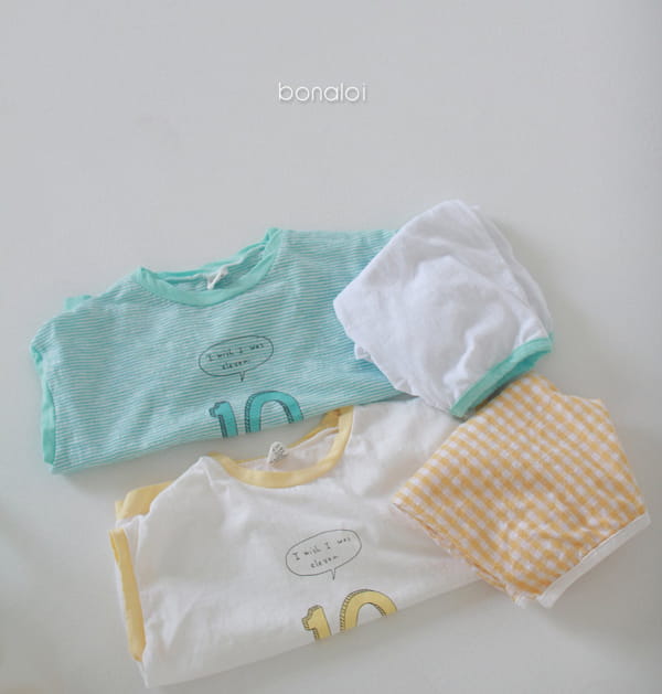 BONALOI - Korean Children Fashion - #Kfashion4kids - Potent Top Bottom Set - 10