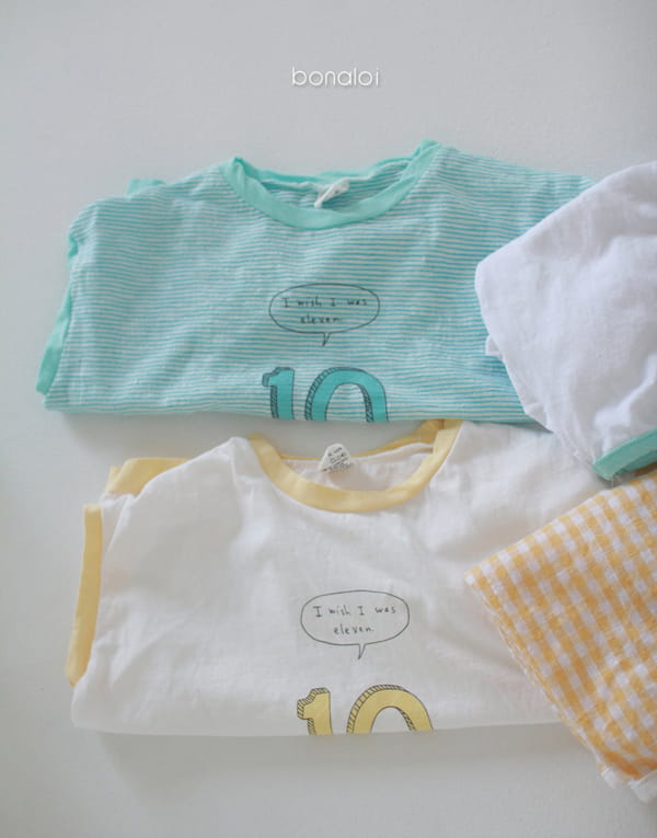BONALOI - Korean Children Fashion - #Kfashion4kids - Potent Top Bottom Set - 7