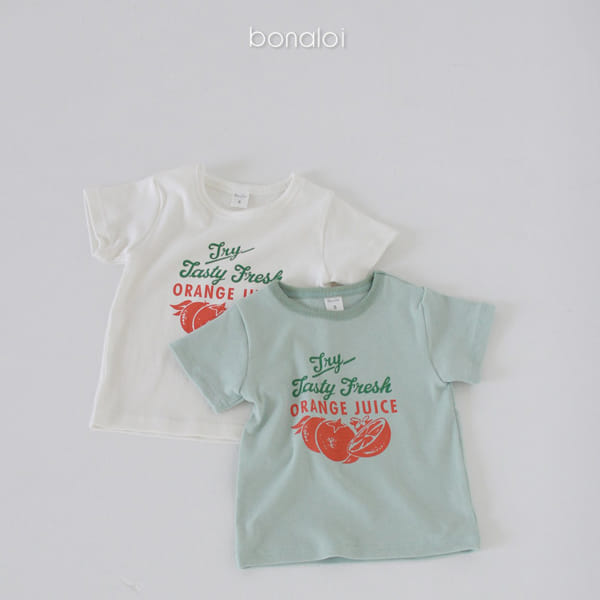 BONALOI - Korean Children Fashion - #Kfashion4kids - Fresh Orange Tee
