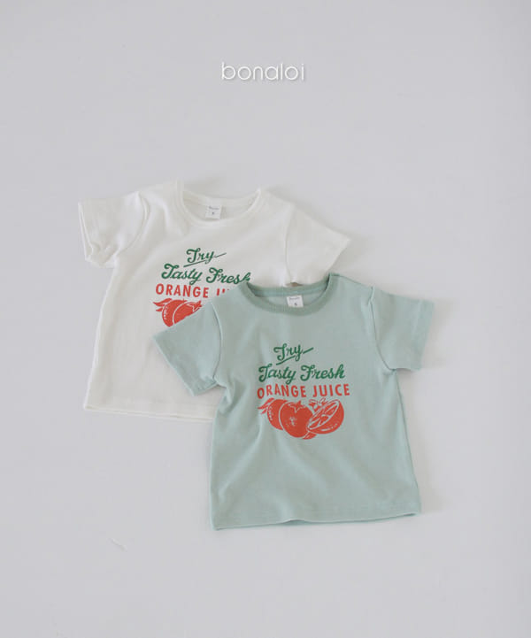 BONALOI - Korean Children Fashion - #Kfashion4kids - Fresh Orange Tee - 10