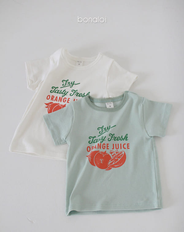BONALOI - Korean Children Fashion - #Kfashion4kids - Fresh Orange Tee - 2