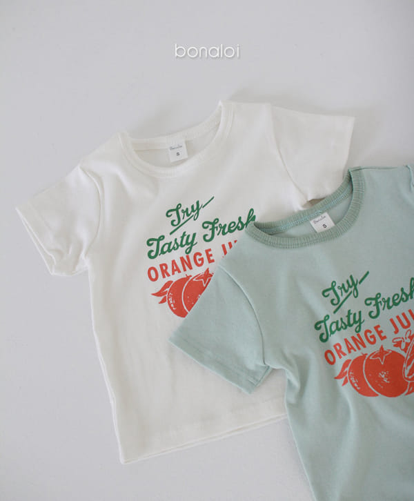 BONALOI - Korean Children Fashion - #Kfashion4kids - Fresh Orange Tee - 3