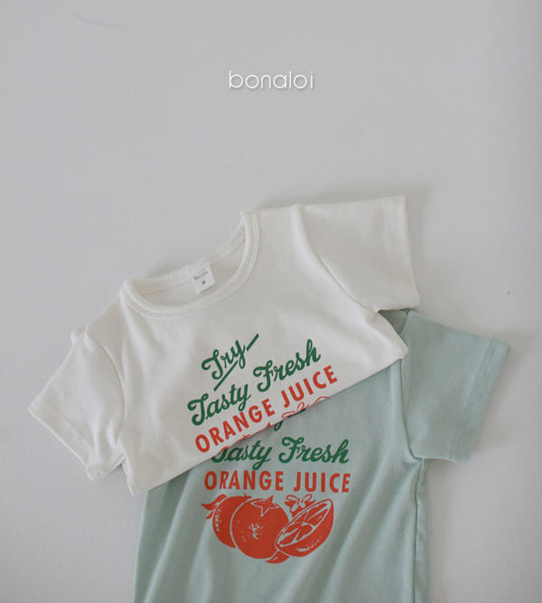 BONALOI - Korean Children Fashion - #Kfashion4kids - Fresh Orange Tee - 4