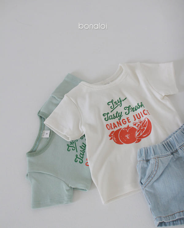 BONALOI - Korean Children Fashion - #Kfashion4kids - Fresh Orange Tee - 5