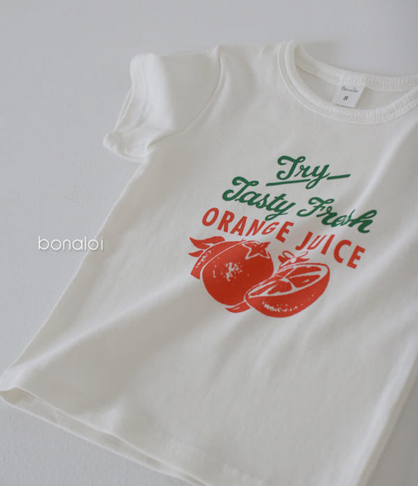 BONALOI - Korean Children Fashion - #Kfashion4kids - Fresh Orange Tee - 7