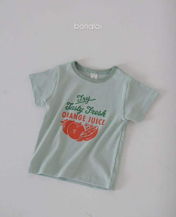 BONALOI - Korean Children Fashion - #Kfashion4kids - Fresh Orange Tee - 8