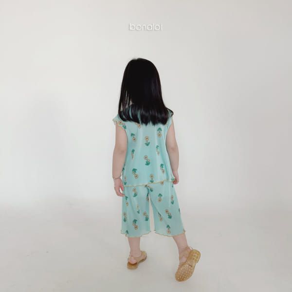 BONALOI - Korean Children Fashion - #Kfashion4kids - Dandelion Pleats Top Bottom Set - 11