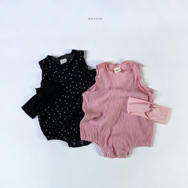 BONITO - Korean Children Fashion - #Kfashion4kids - Bebe Pleats Bodysuit with Hairband - 3