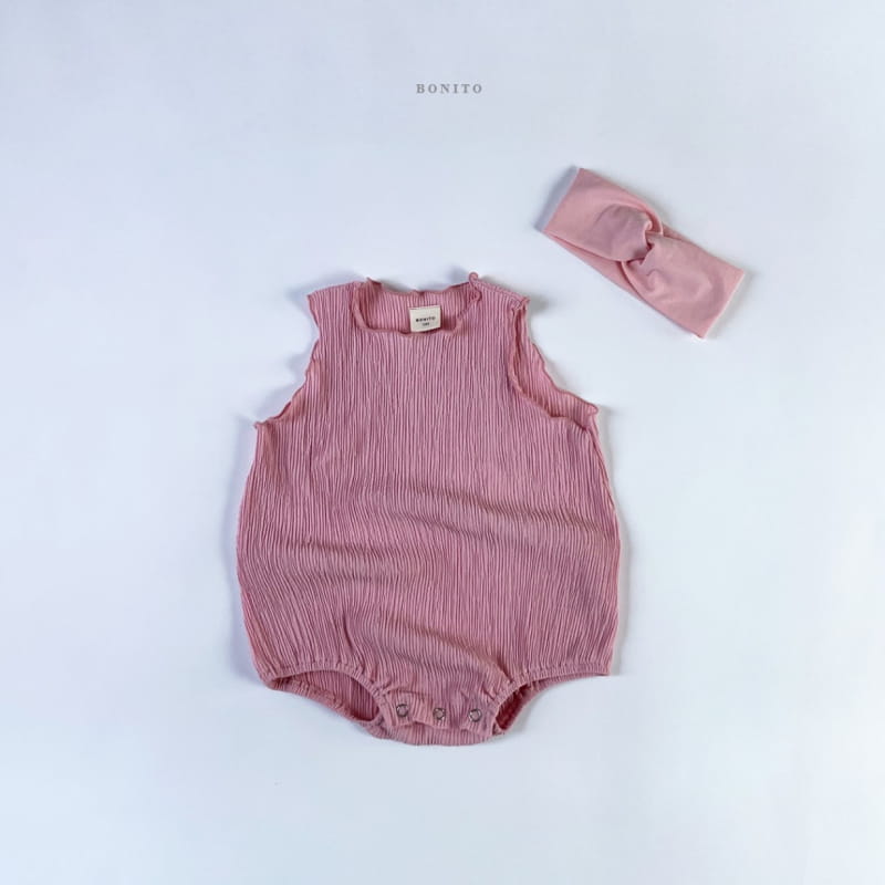 BONITO - Korean Children Fashion - #Kfashion4kids - Bebe Pleats Bodysuit with Hairband - 5