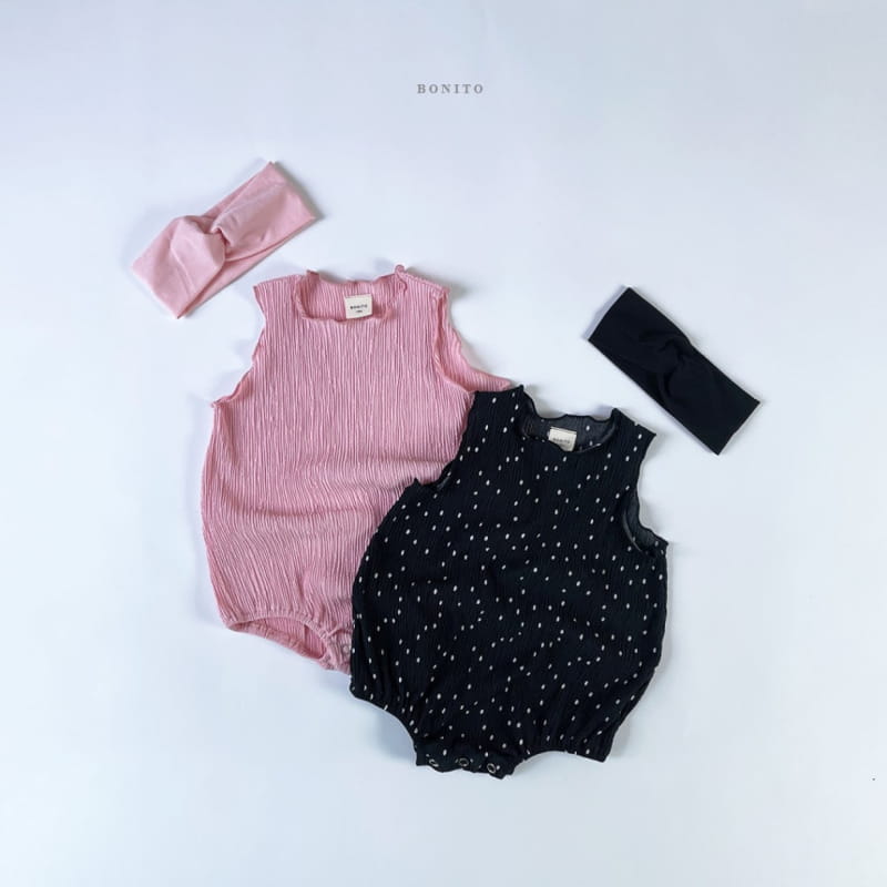 BONITO - Korean Children Fashion - #Kfashion4kids - Bebe Pleats Bodysuit with Hairband - 6
