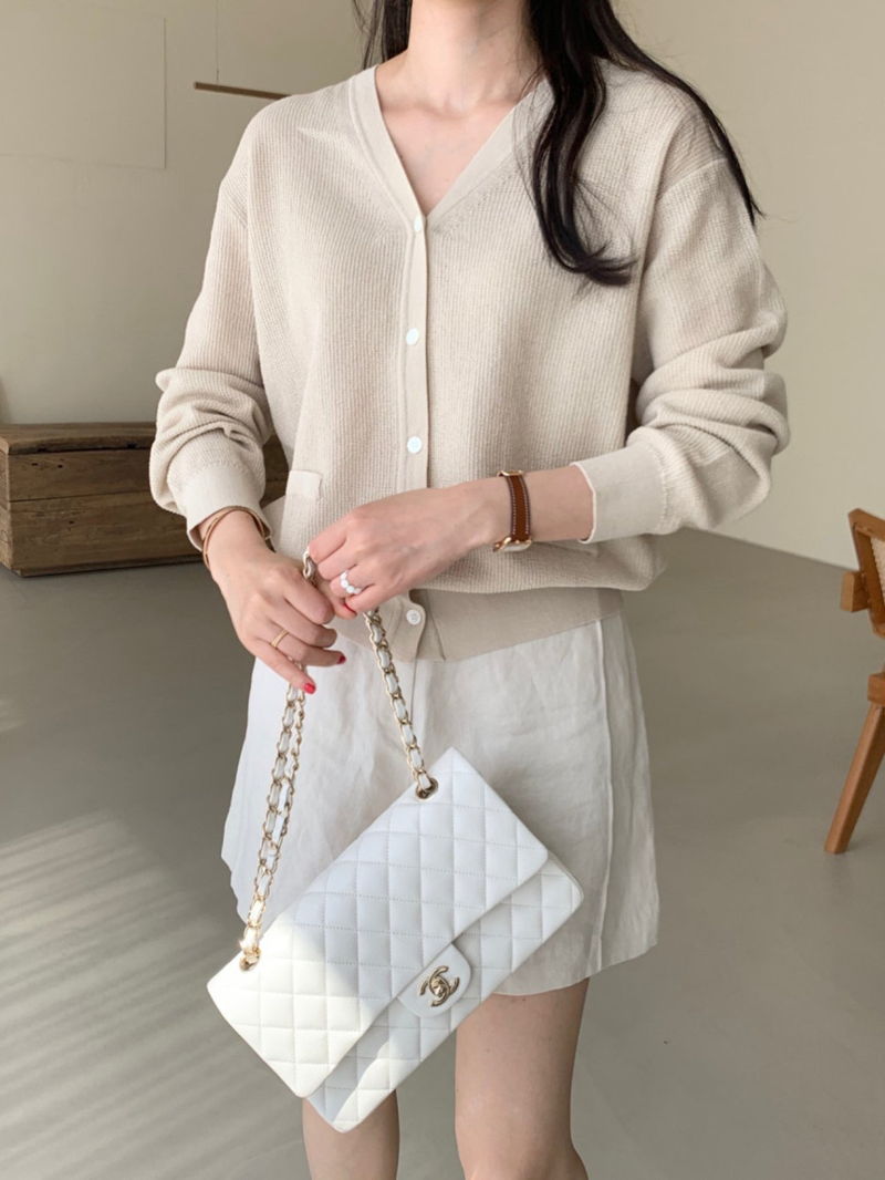 BOWEN - Korean Women Fashion - #Kfashion - Cotton Pure Cardigan - 7