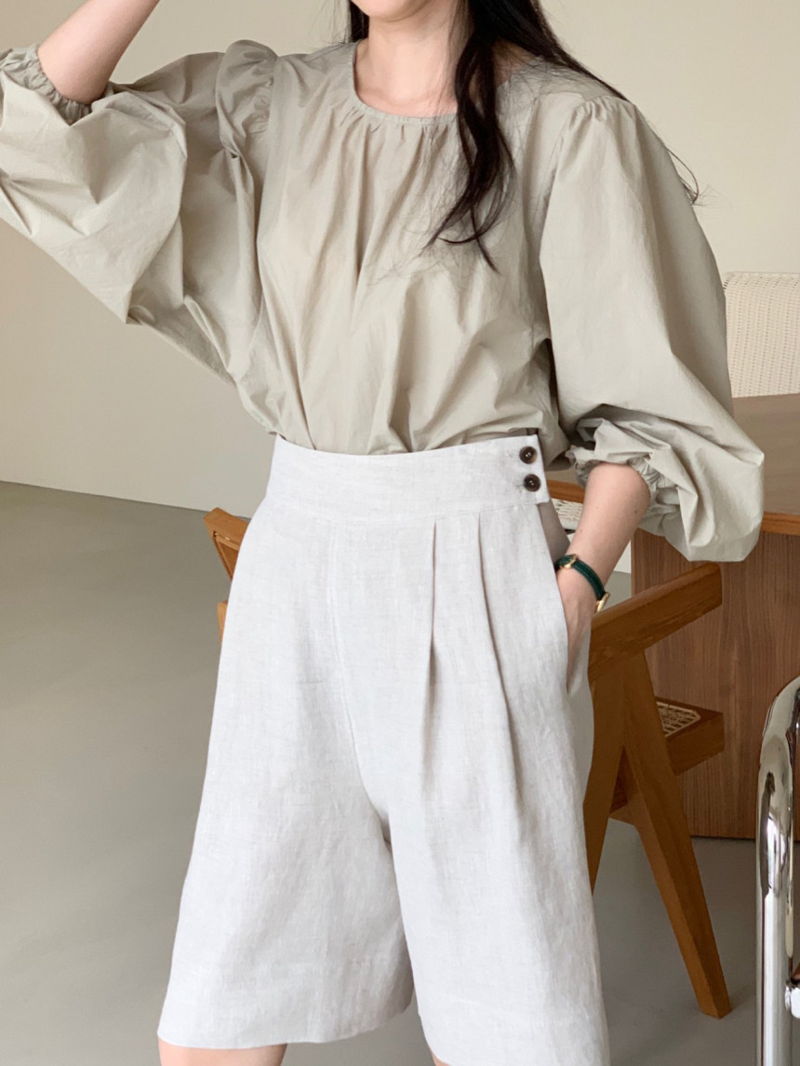 BOWEN - Korean Women Fashion - #Kfashion - Volume Blouse