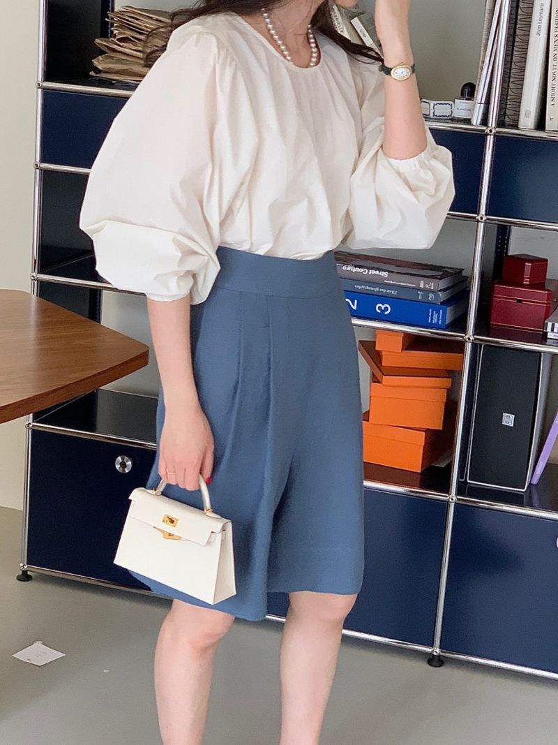 BOWEN - Korean Women Fashion - #Kfashion - Volume Blouse - 6