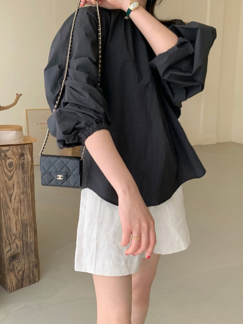 BOWEN - Korean Women Fashion - #Kfashion - Volume Blouse - 8