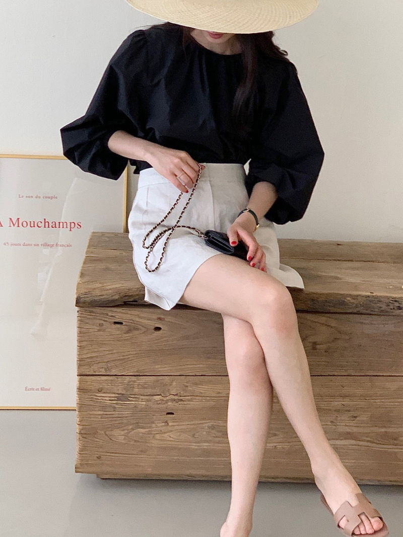 BOWEN - Korean Women Fashion - #Kfashion - Volume Blouse - 9