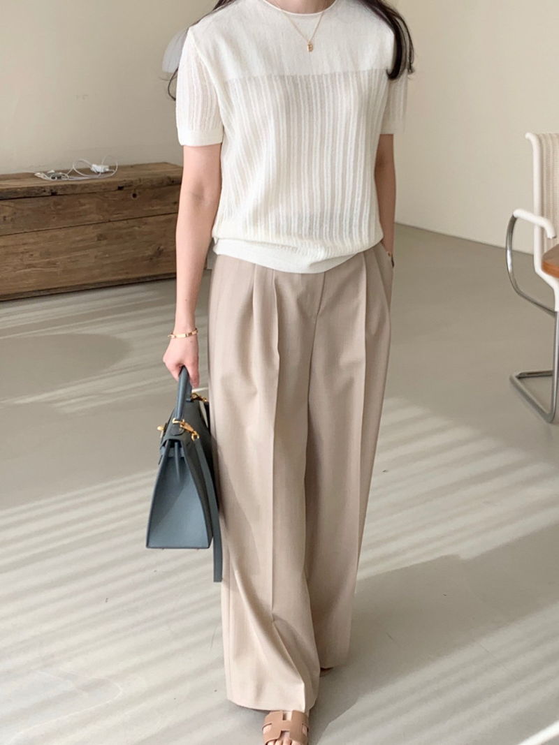 BOWEN - Korean Women Fashion - #Kfashion - Scaci Short Knit Top